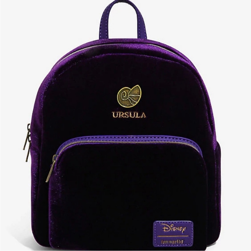 Disney Ursula Loungefly Purple Mini Backpack nwt